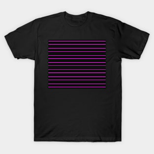 Stripes in pink and back T-Shirt